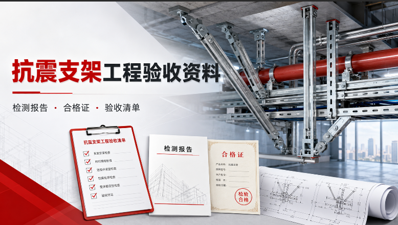 抗震支架工程验收需要哪些资料？检测报告及验收清单